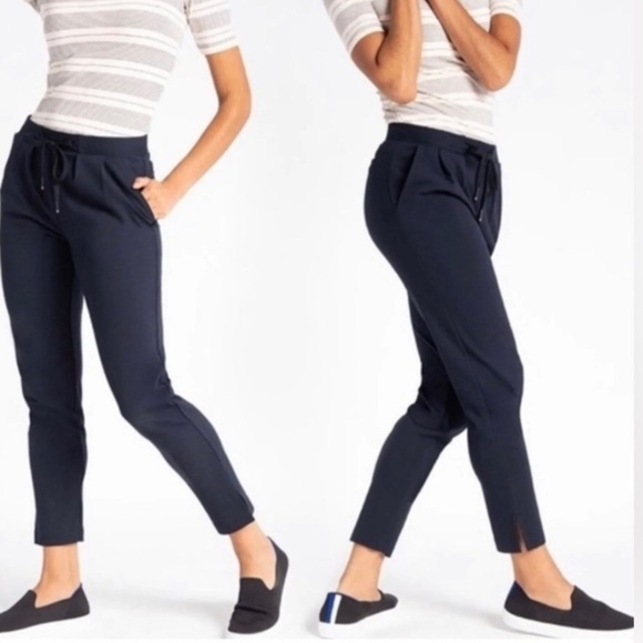 Betabrand Skinny Leg Soho Joggers in Navy Blue, XS - Picture 1 of 14